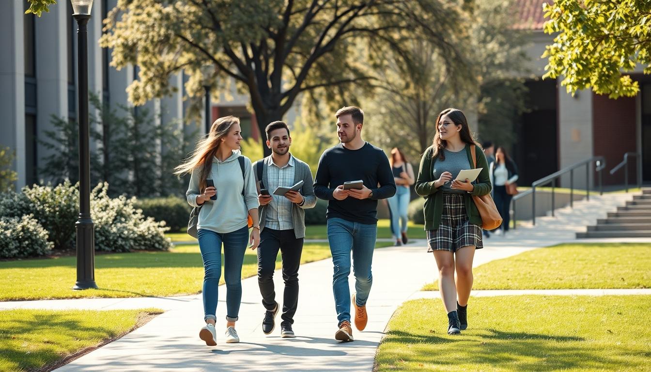 Students collaborating in study space