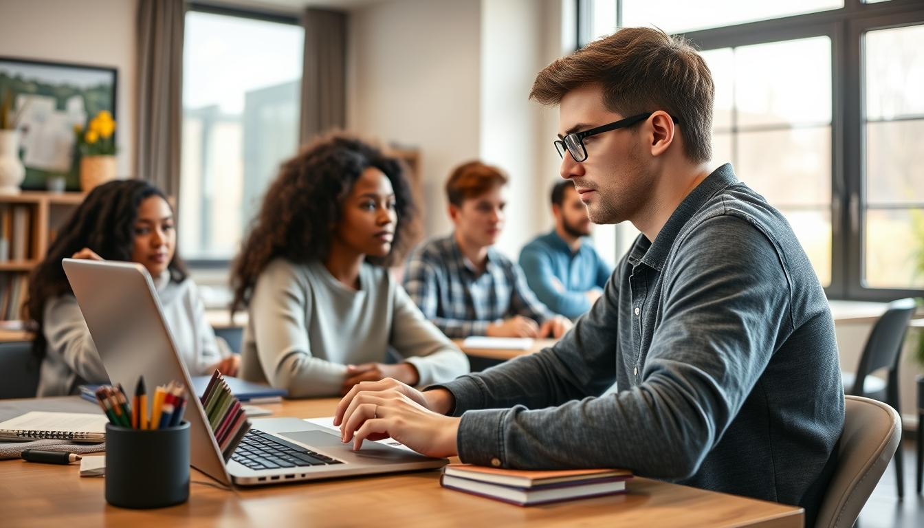 Digital learning platform with online study materials