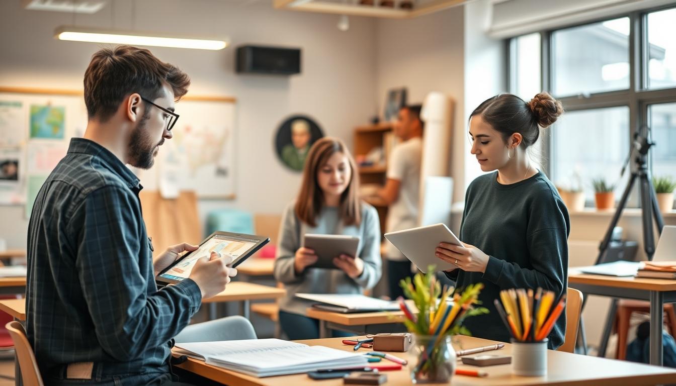 Modern university campus for students